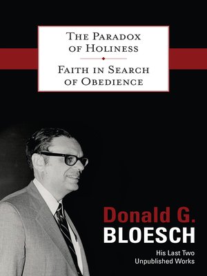 cover image of The Paradox of Holiness; Faith in Search of Obedience